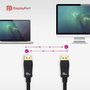 Nano Cable Cable DisplayPort 1.4 8K, 2m, Negro, Compatible con HDR y HBR3, Ref. 10.15.2502